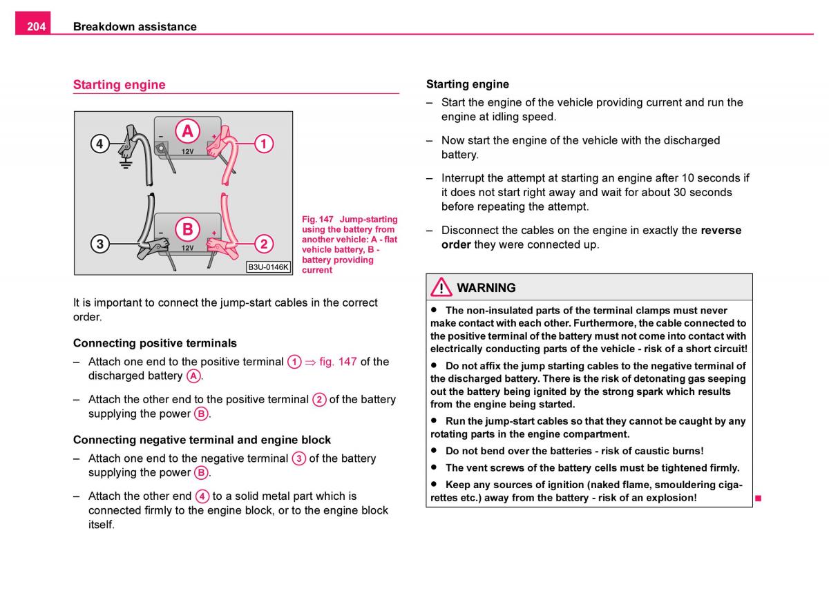 Skoda Fabia I 1 owners manual / page 205