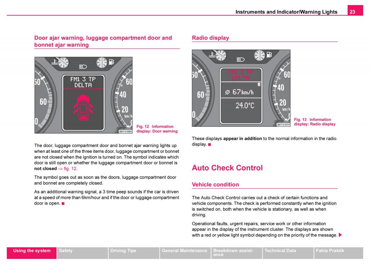 Skoda Fabia I 1 owners manual / page 24