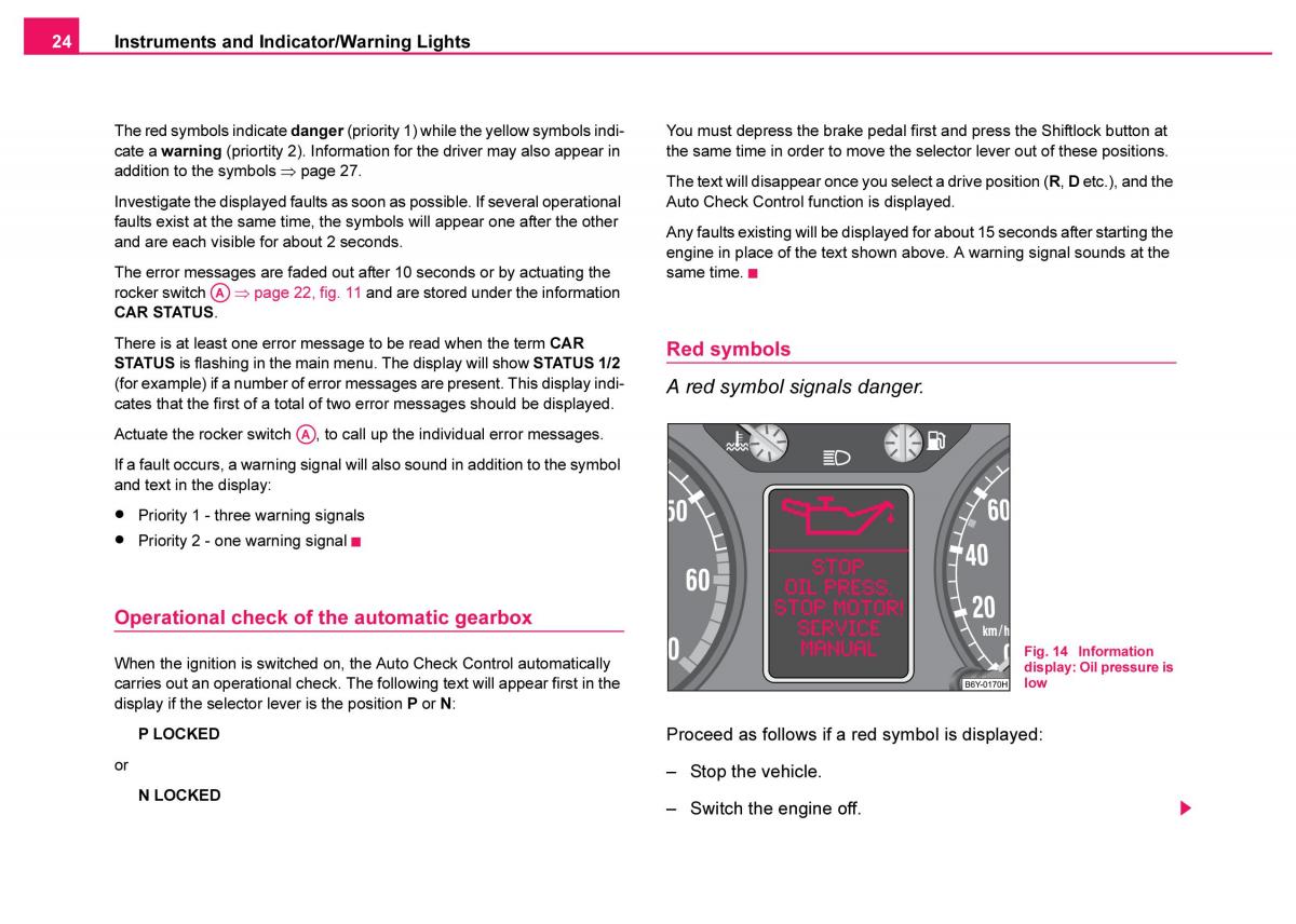 Skoda Fabia I 1 owners manual / page 25