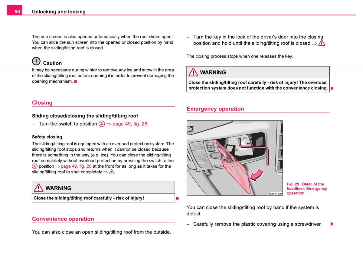 Skoda Fabia I 1 owners manual / page 51