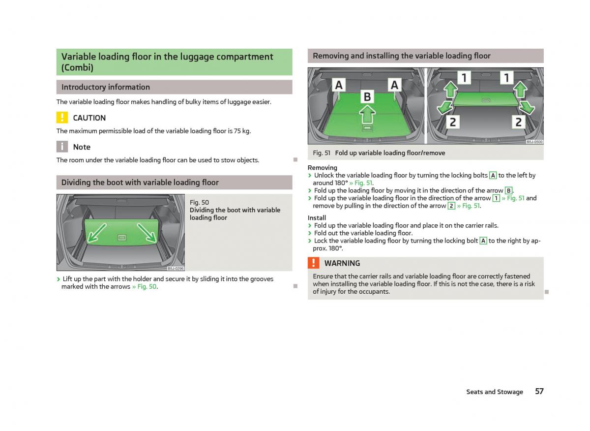 Skoda Fabia II 2 owners manual / page 59