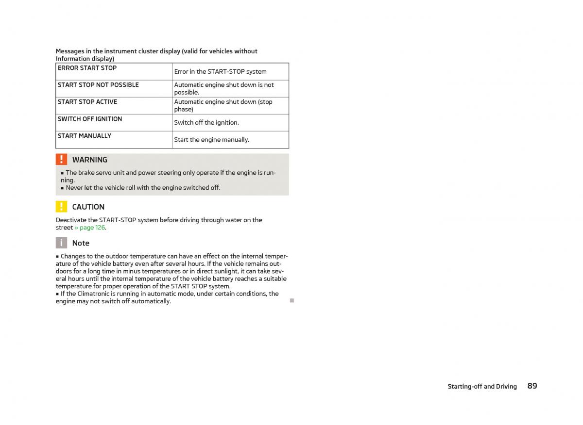 Skoda Fabia II 2 owners manual / page 91