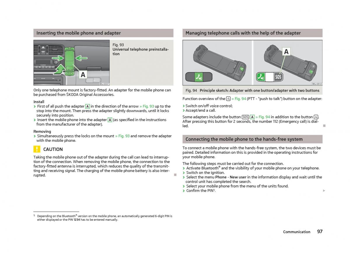 Skoda Fabia II 2 owners manual / page 99