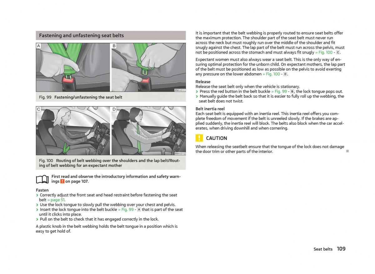 Skoda Fabia II 2 owners manual / page 111