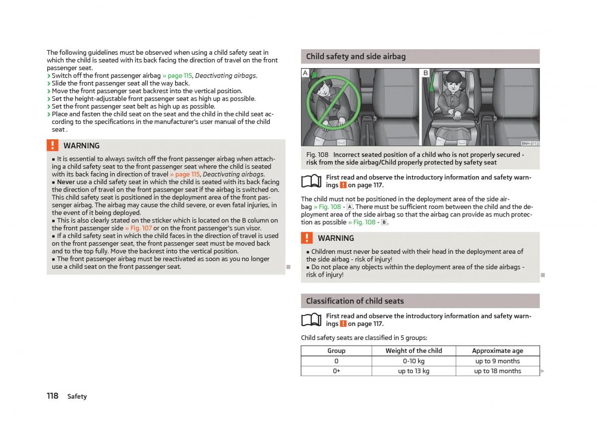 Skoda Fabia II 2 owners manual / page 120