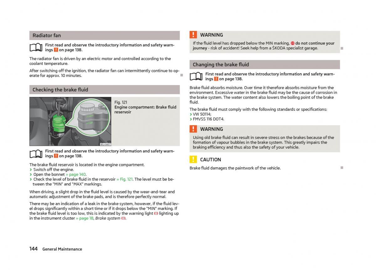 manual Skoda Fabia Skoda Fabia II 2 owners manual / page 146