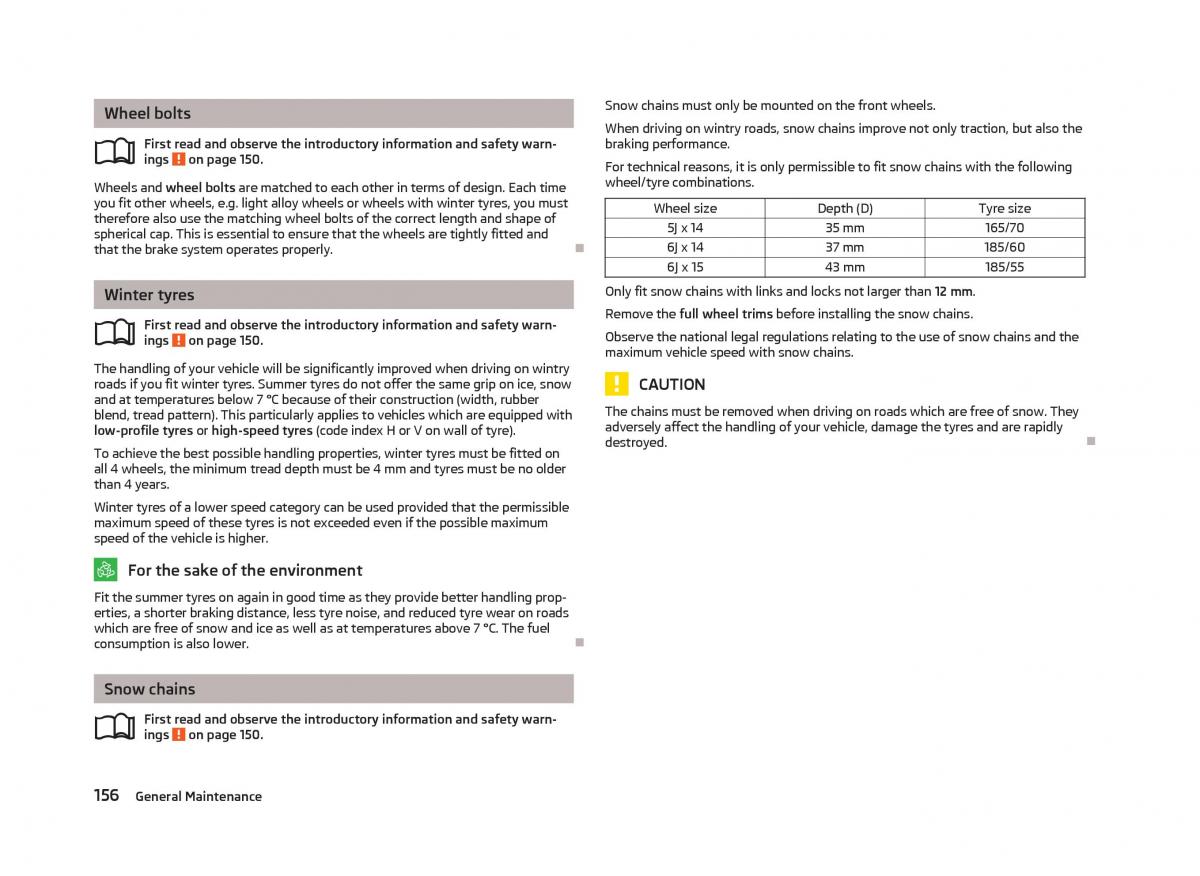 Skoda Fabia II 2 owners manual / page 158