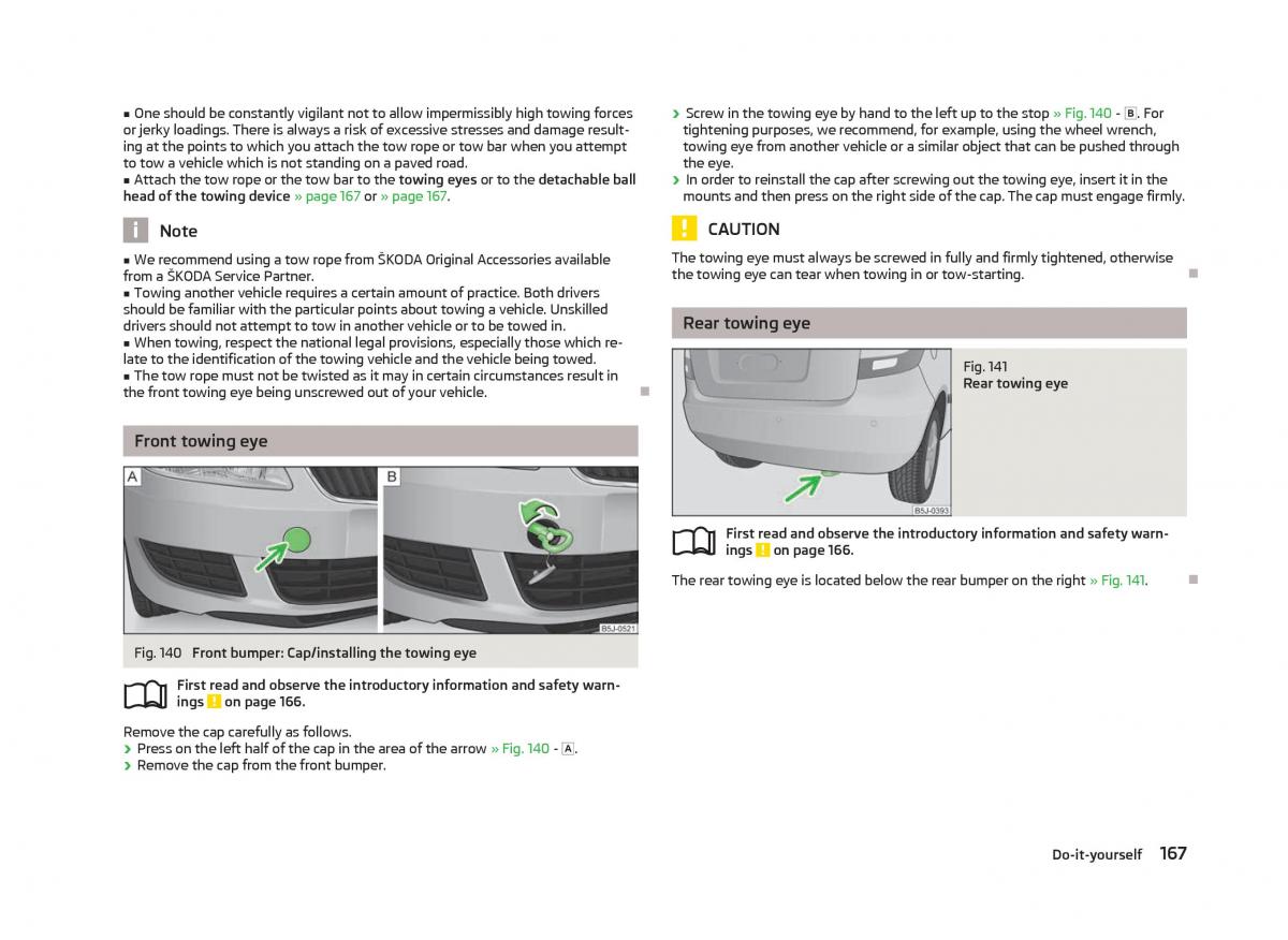 Skoda Fabia II 2 owners manual / page 169