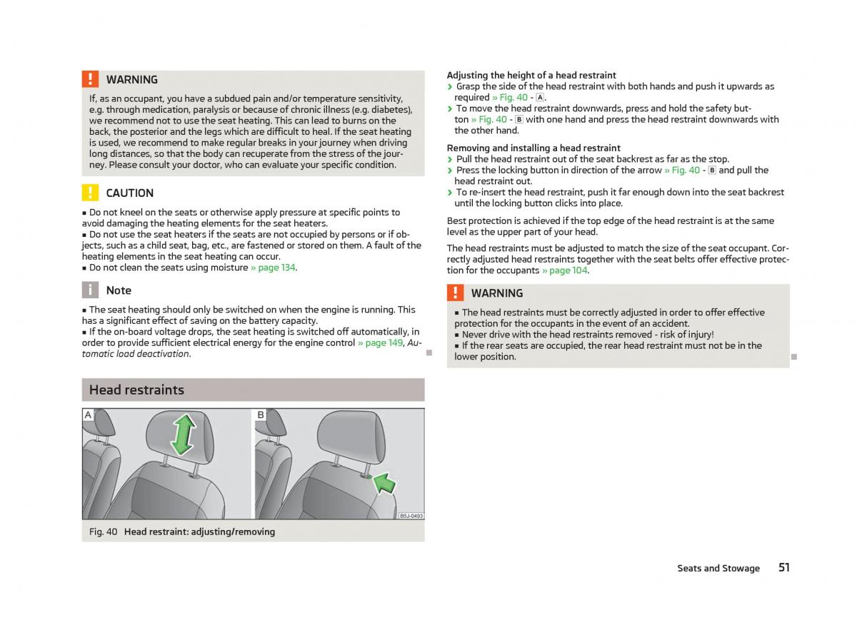 Skoda Fabia II 2 owners manual / page 53