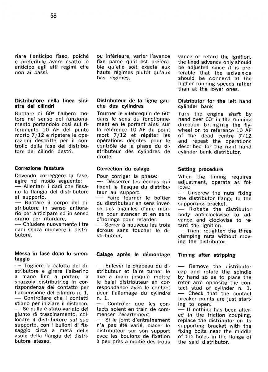 Ferrari 330 GT owners manual / page 61