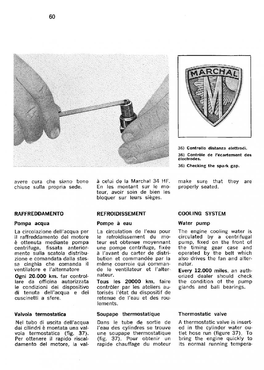 Ferrari 330 GT owners manual / page 63