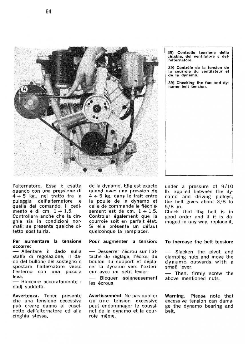 Ferrari 330 GT owners manual / page 67