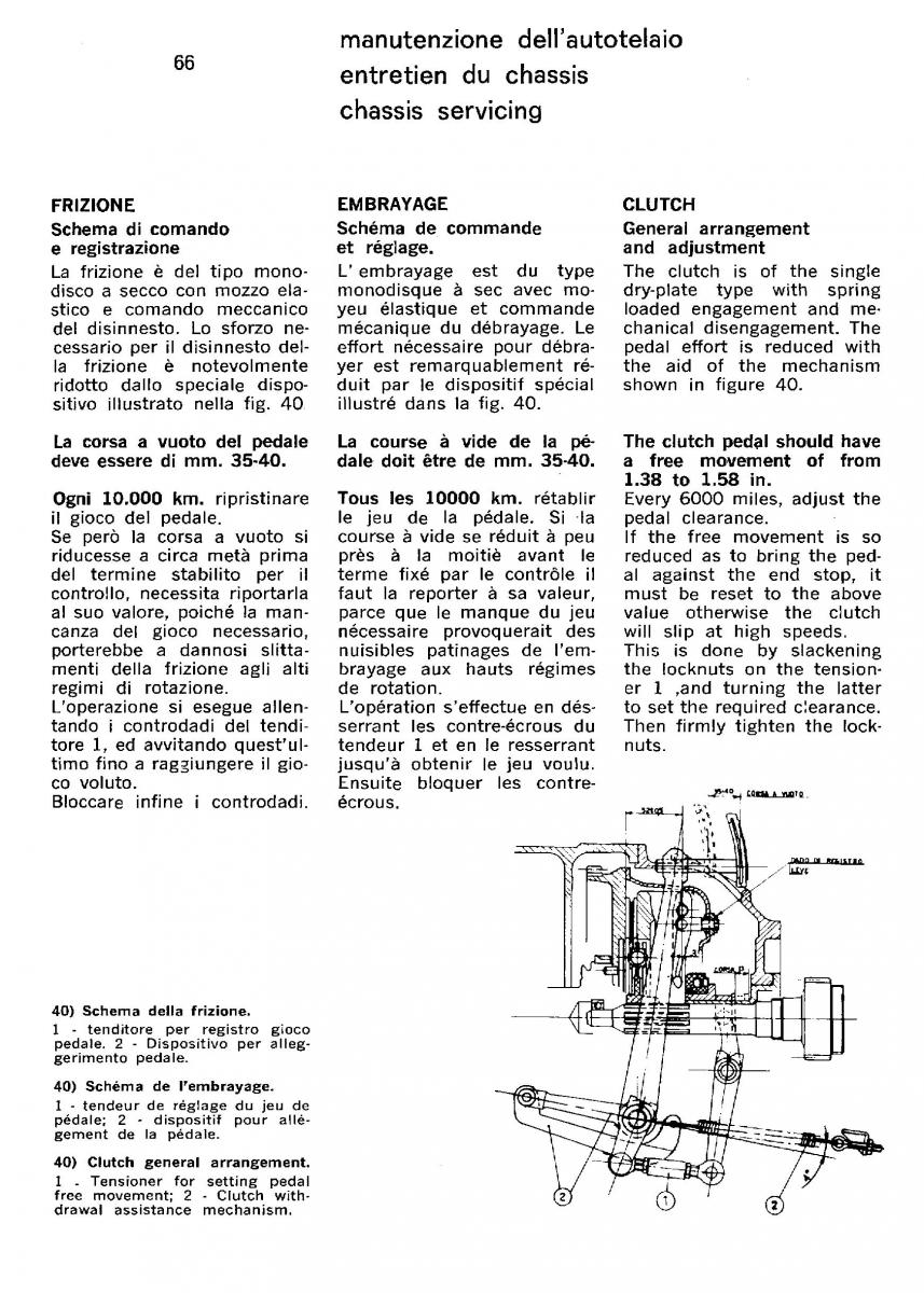 Ferrari 330 GT owners manual / page 69