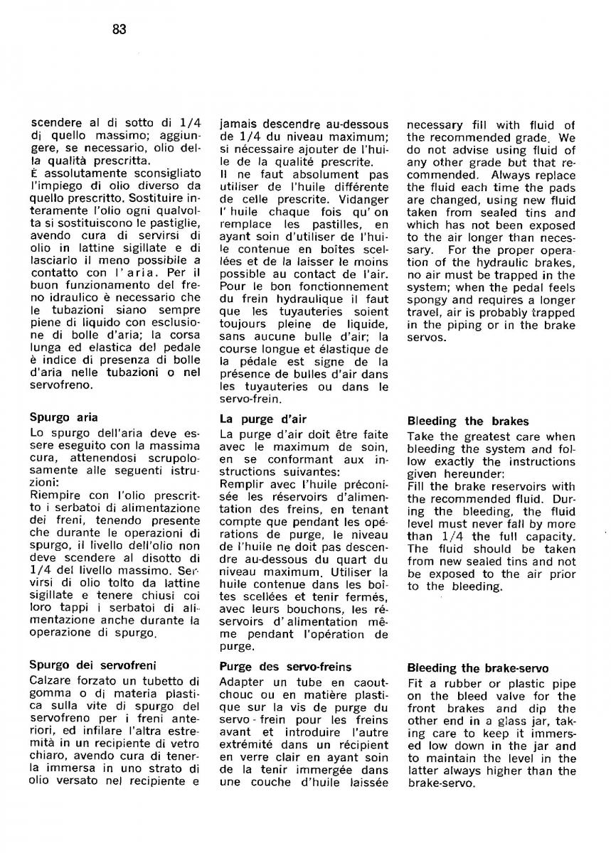 Ferrari 330 GT owners manual / page 86