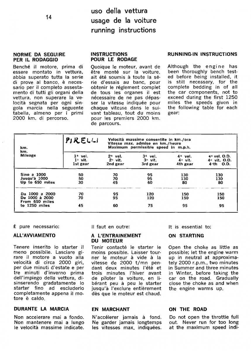 Ferrari 330 GT owners manual / page 17