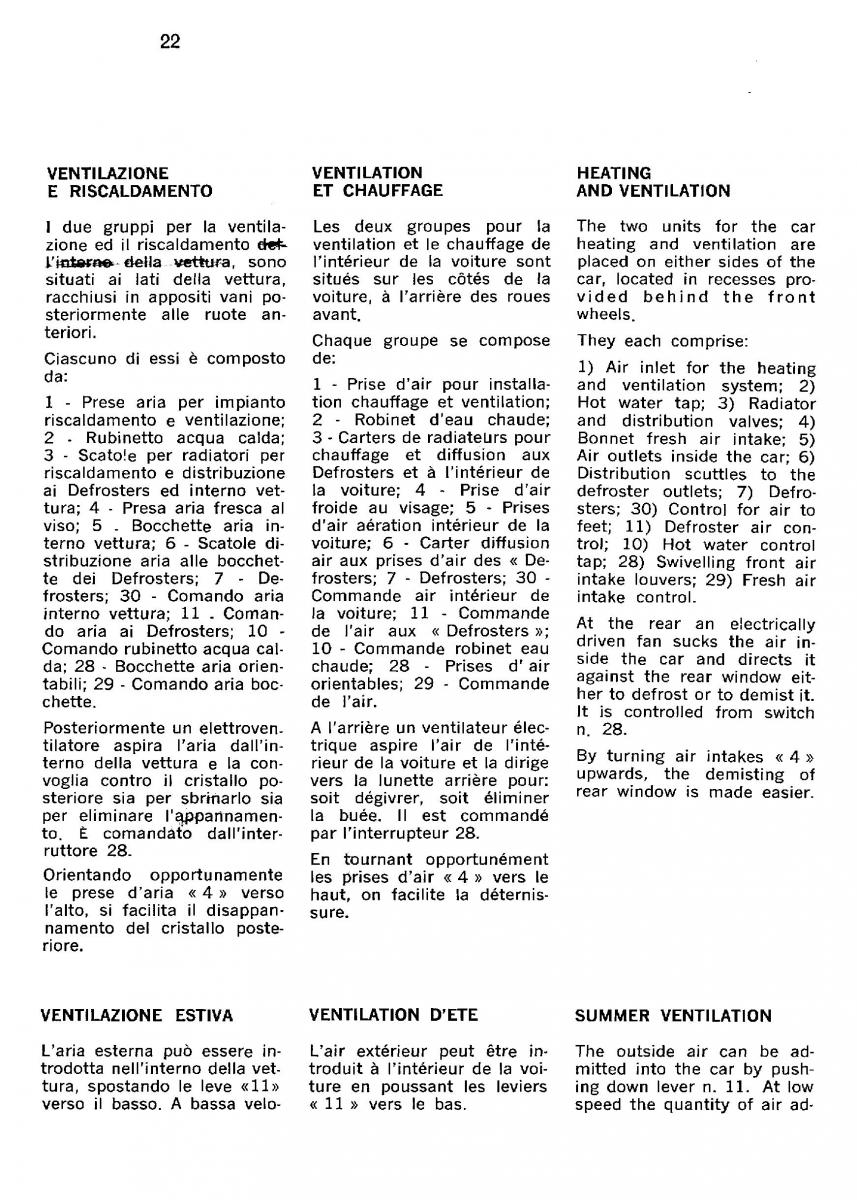 Ferrari 330 GT owners manual / page 25