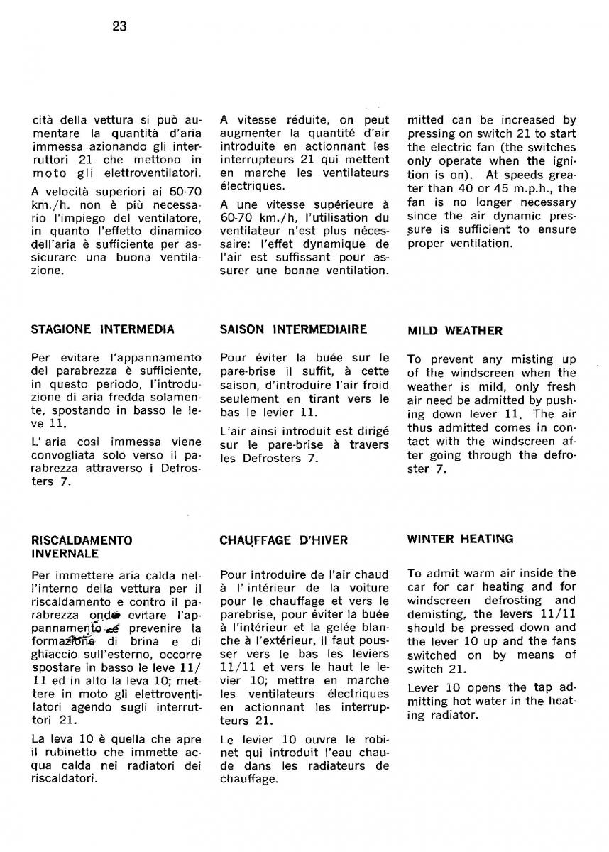 Ferrari 330 GT owners manual / page 26