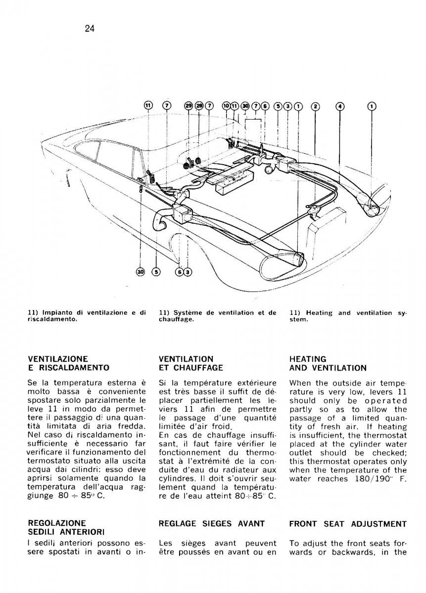 Ferrari 330 GT owners manual / page 27