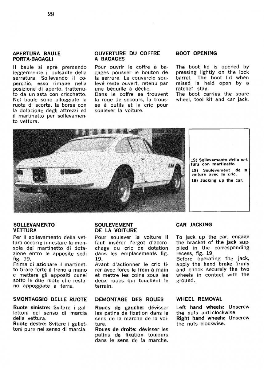 Ferrari 330 GT owners manual / page 32