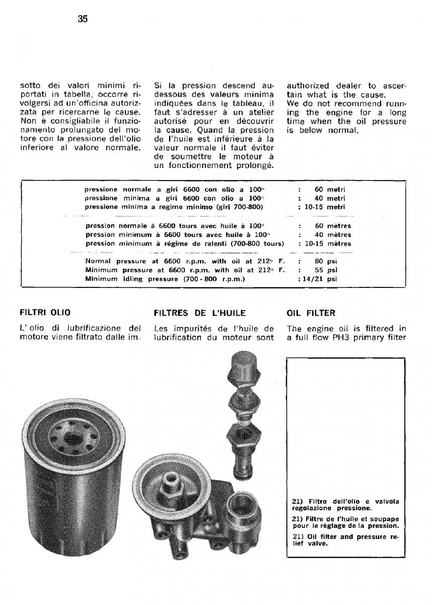 Ferrari 330 GT owners manual / page 38