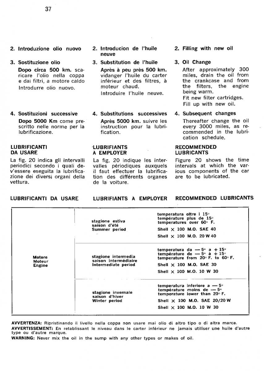 Ferrari 330 GT owners manual / page 40