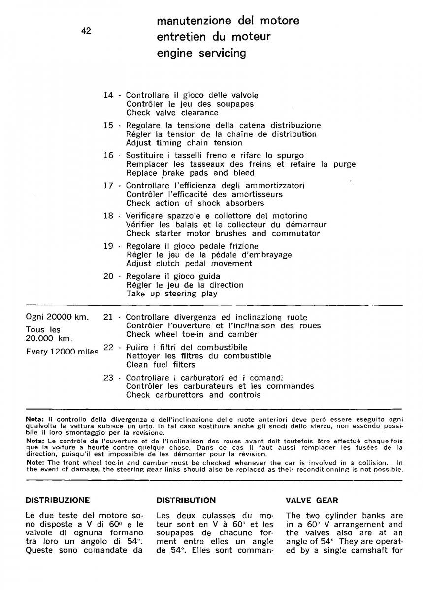 Ferrari 330 GT owners manual / page 45