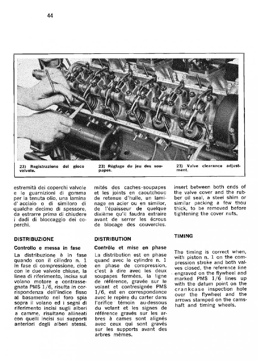 Ferrari 330 GT owners manual / page 47