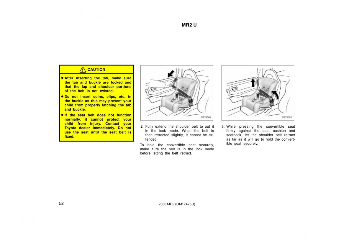 manual  Toyota MR2 Spyder MR S roadster owners manual / page 56
