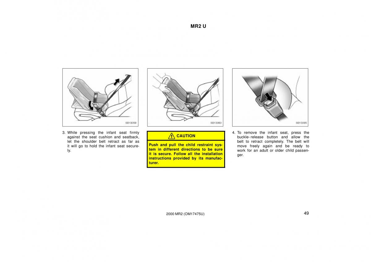 manual  Toyota MR2 Spyder MR S roadster owners manual / page 53