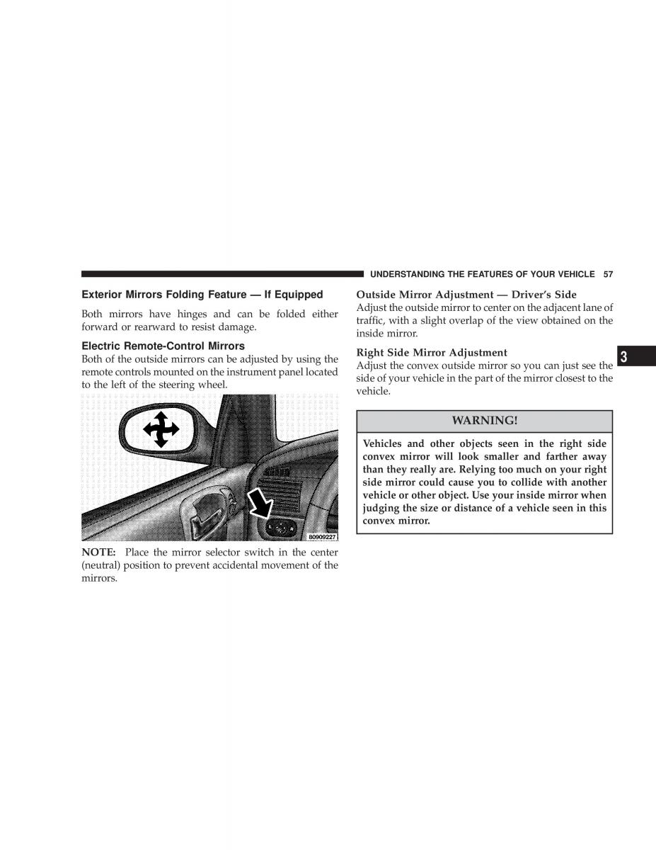 Chrysler Sebring JR27 Convertible owners manual / page 57