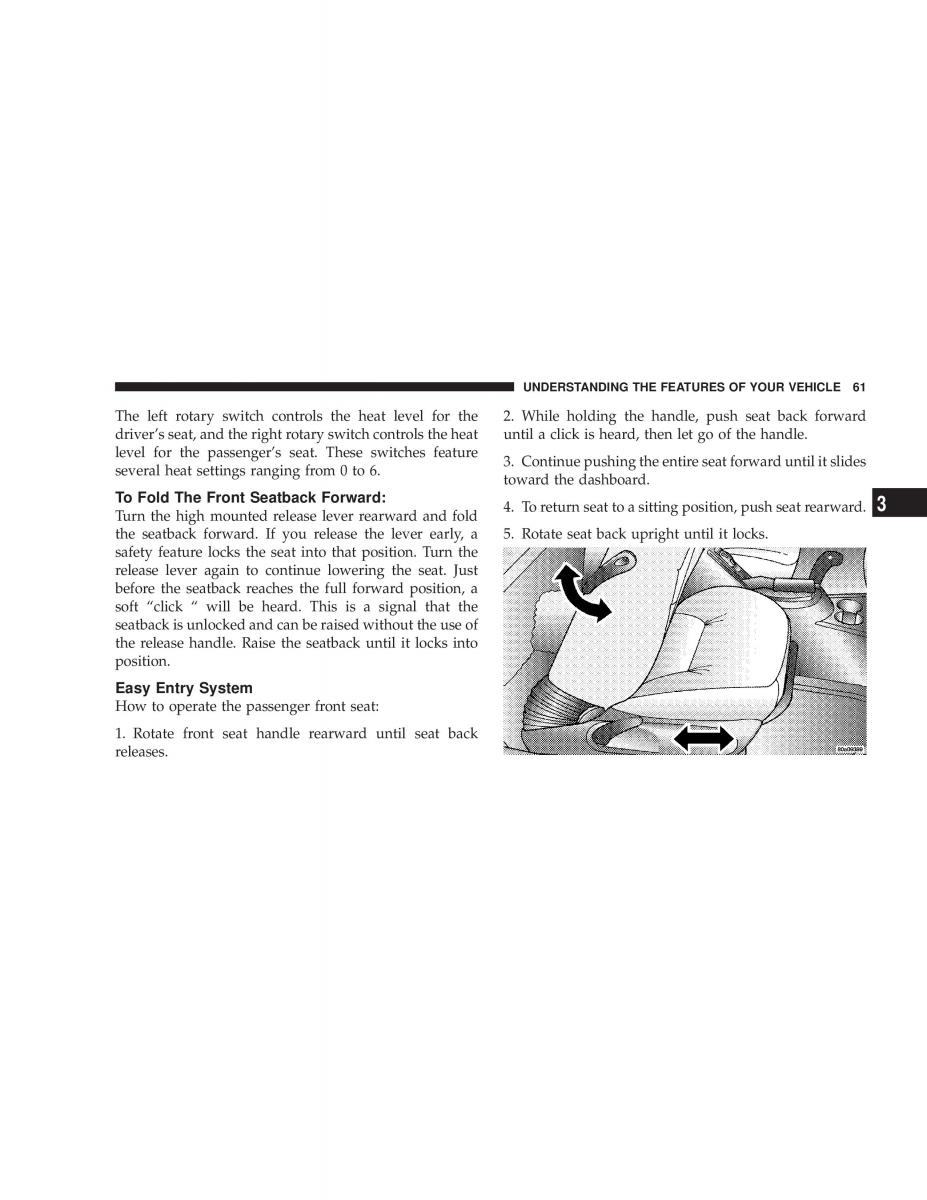 Chrysler Sebring JR27 Convertible owners manual / page 61