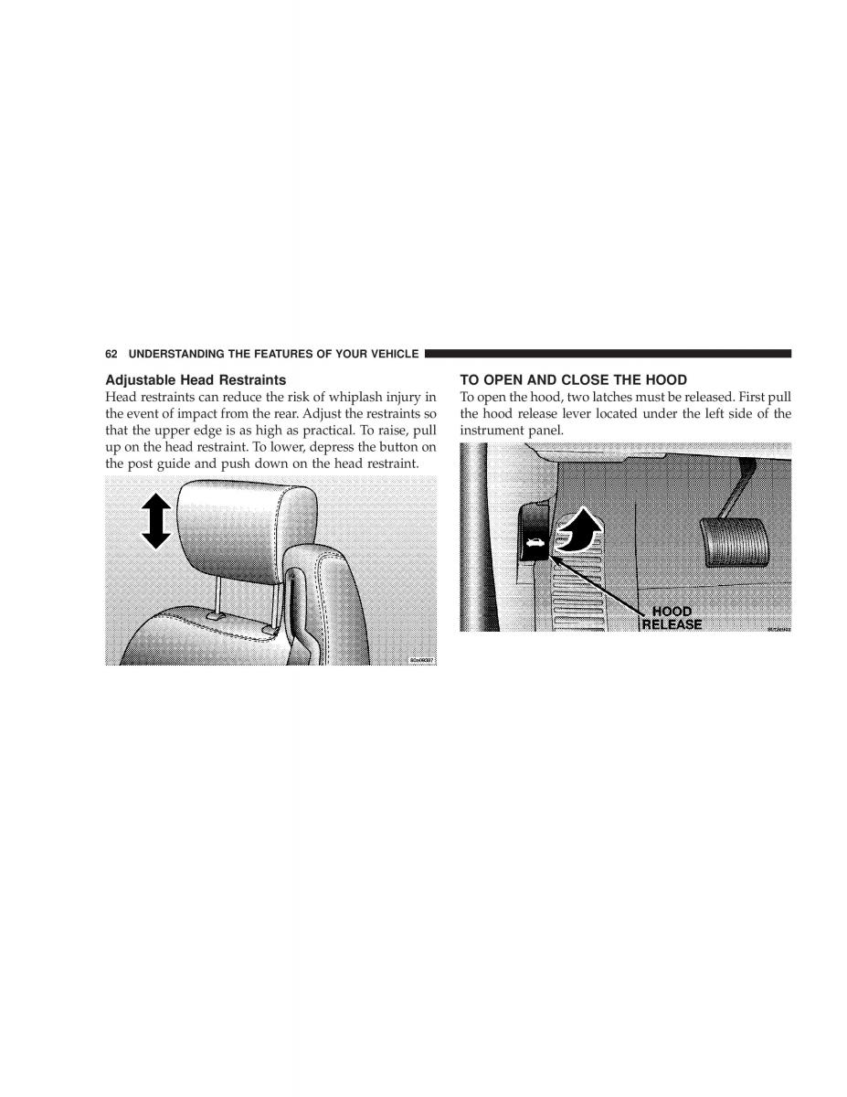 Chrysler Sebring JR27 Convertible owners manual / page 62