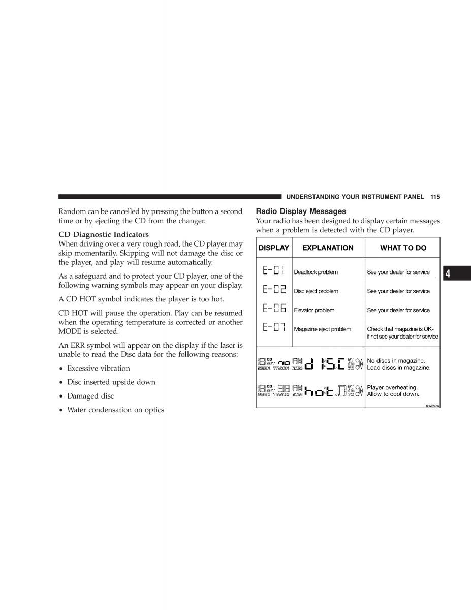 Chrysler Sebring JR27 Convertible owners manual / page 115