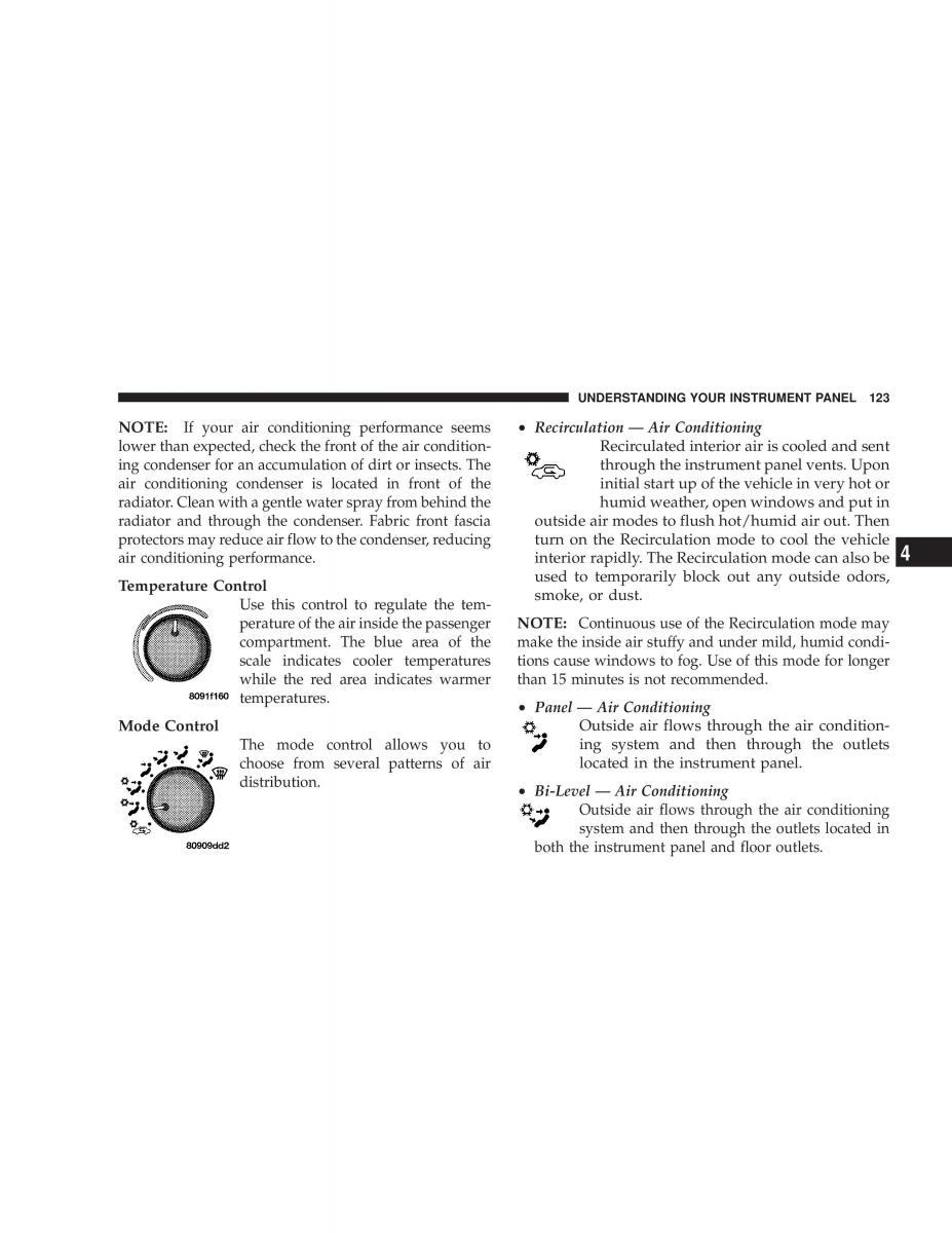 Chrysler Sebring JR27 Convertible owners manual / page 123