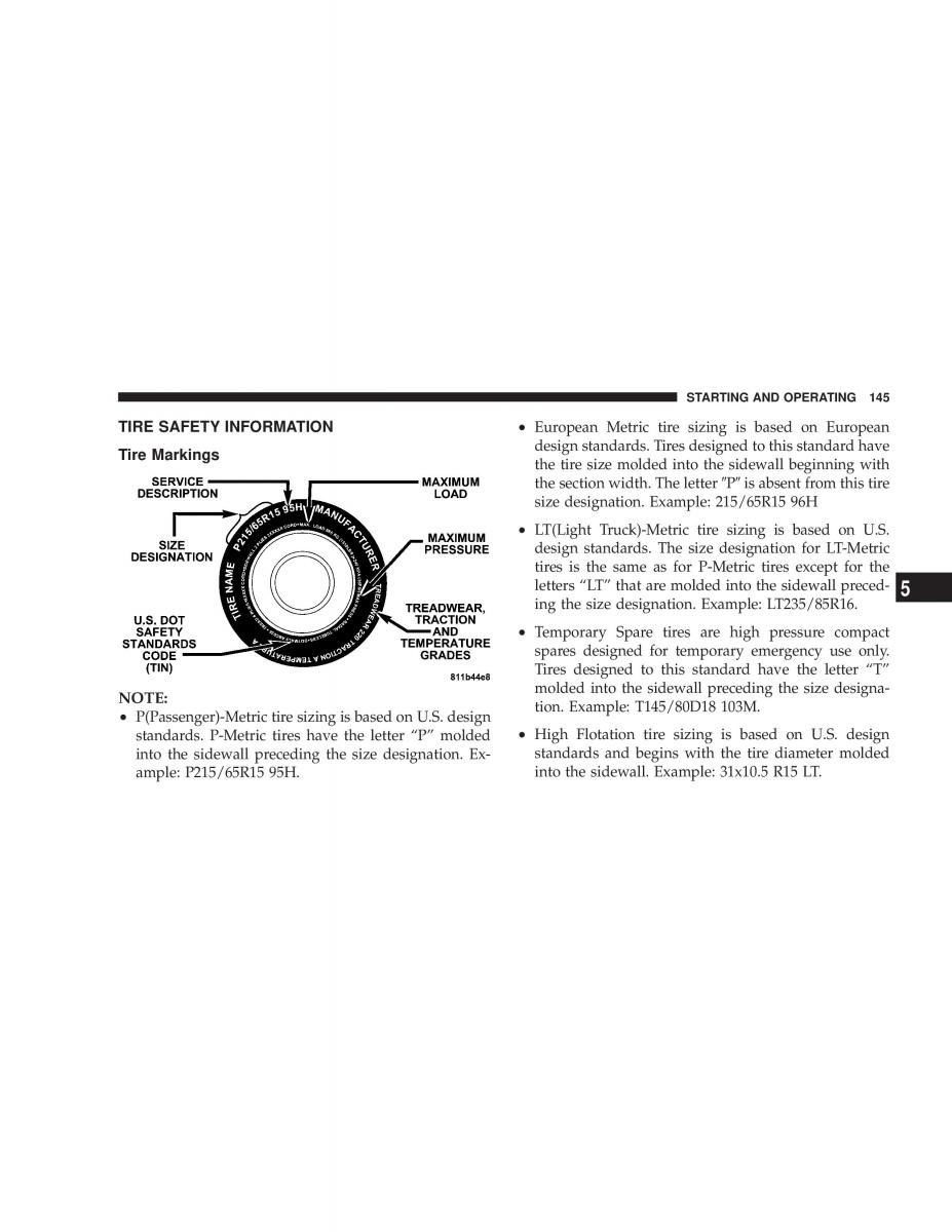 Chrysler Sebring JR27 Convertible owners manual / page 145