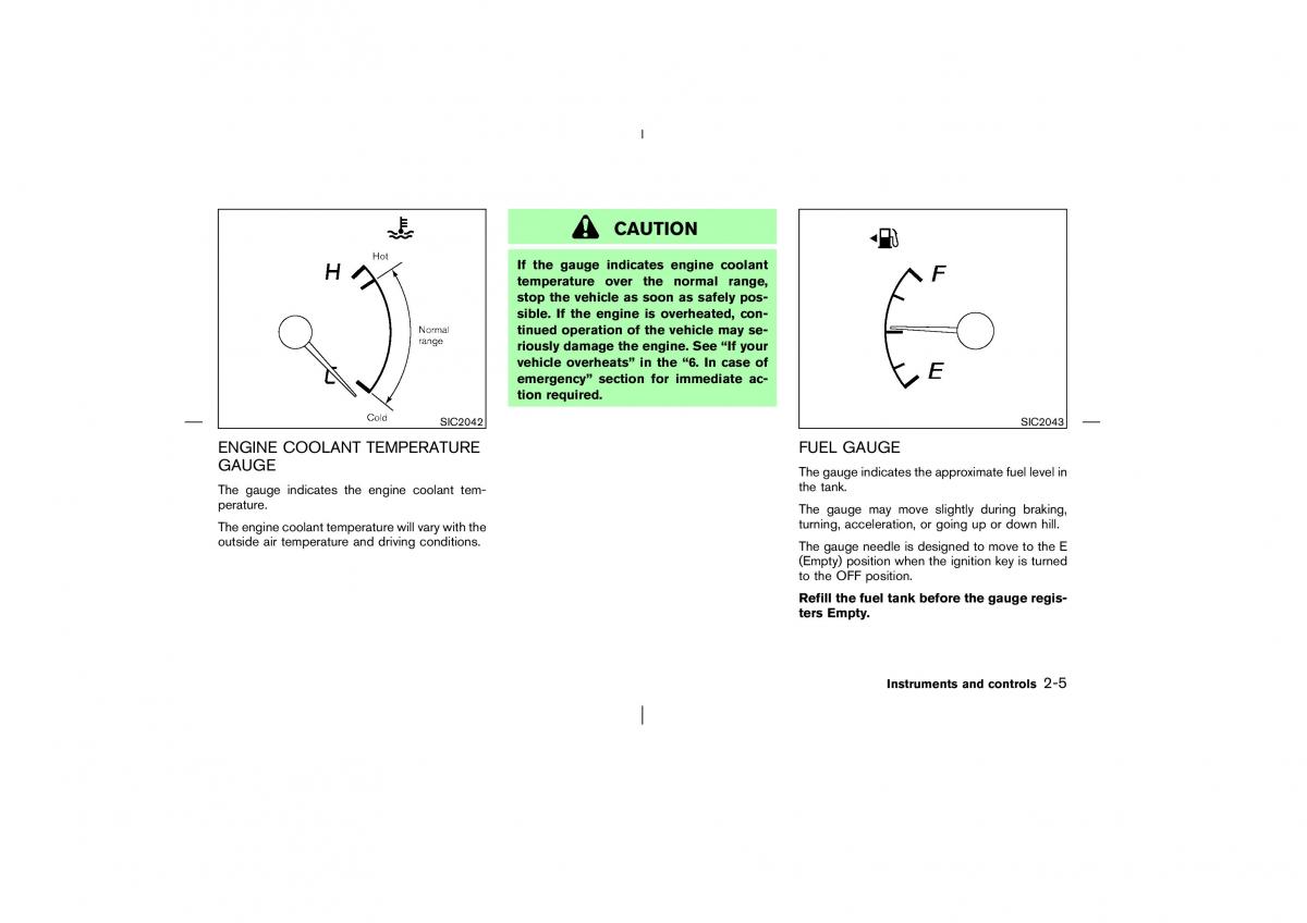 Nissan Murano Z50 owners manual / page 56