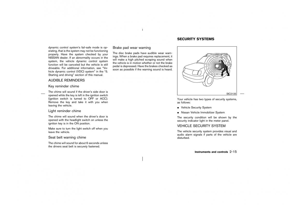 Nissan Murano Z50 owners manual / page 66