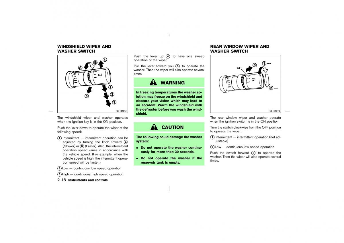 Nissan Murano Z50 owners manual / page 69