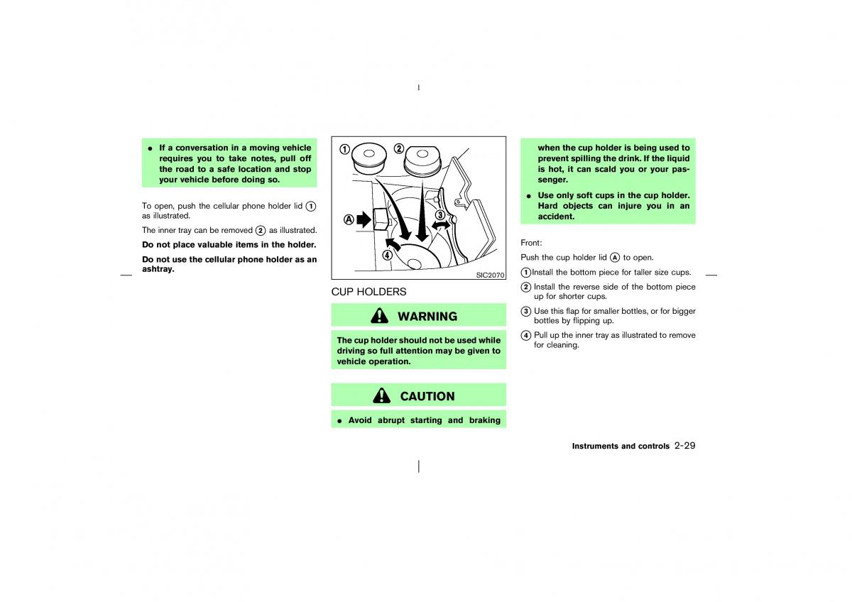 Nissan Murano Z50 owners manual / page 80