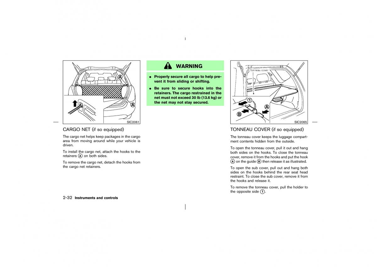 Nissan Murano Z50 owners manual / page 83