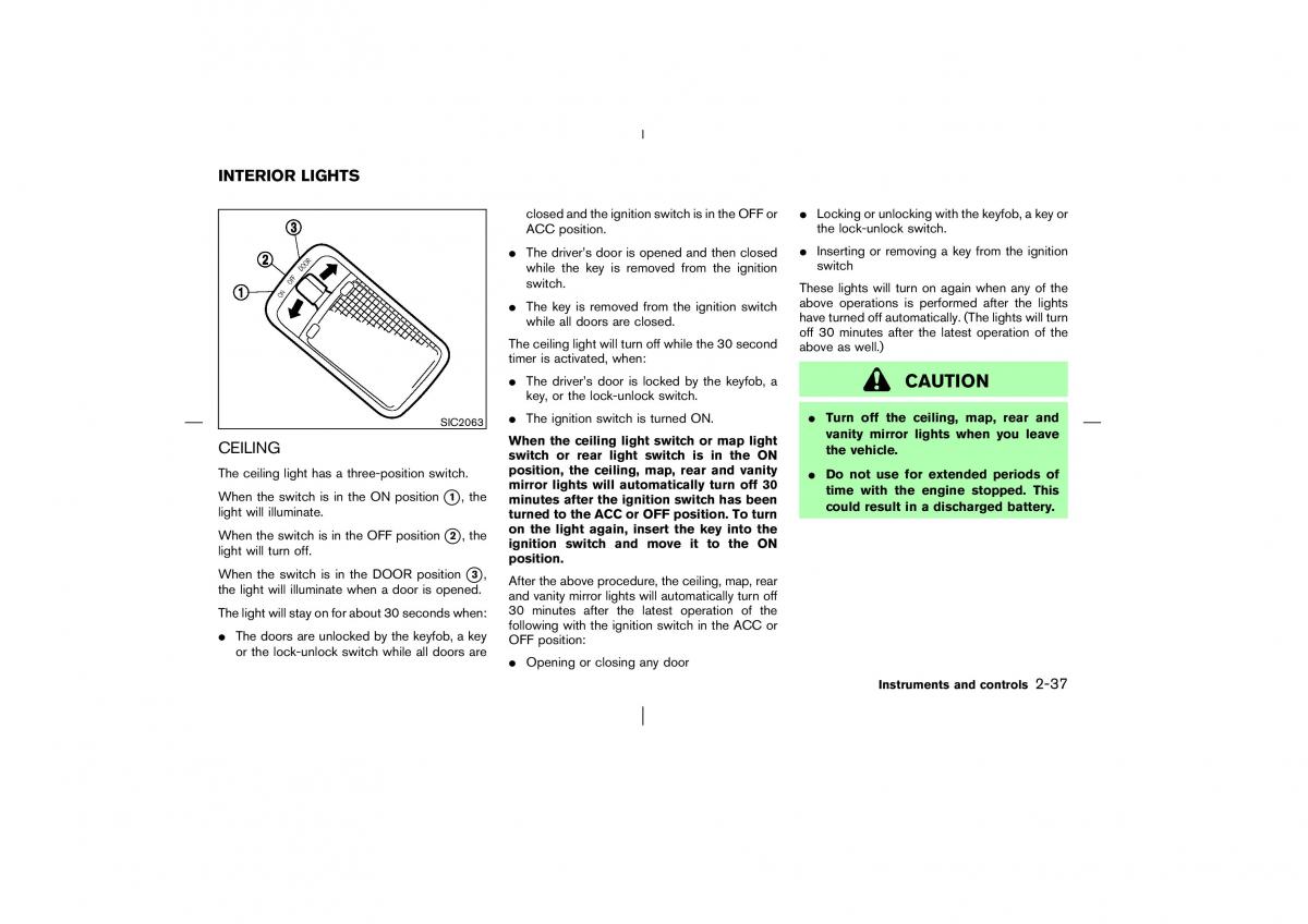 Nissan Murano Z50 owners manual / page 88