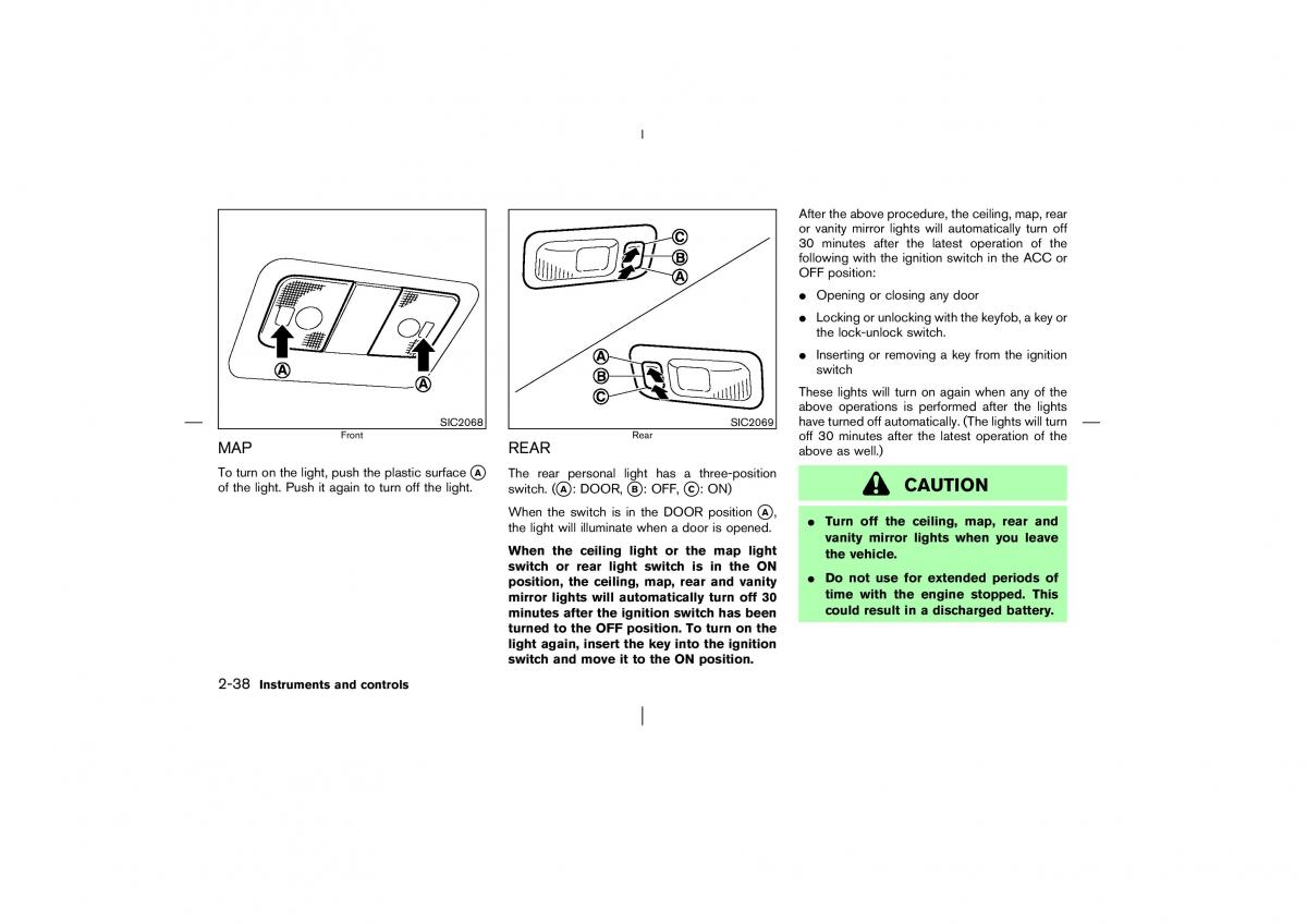 Nissan Murano Z50 owners manual / page 89