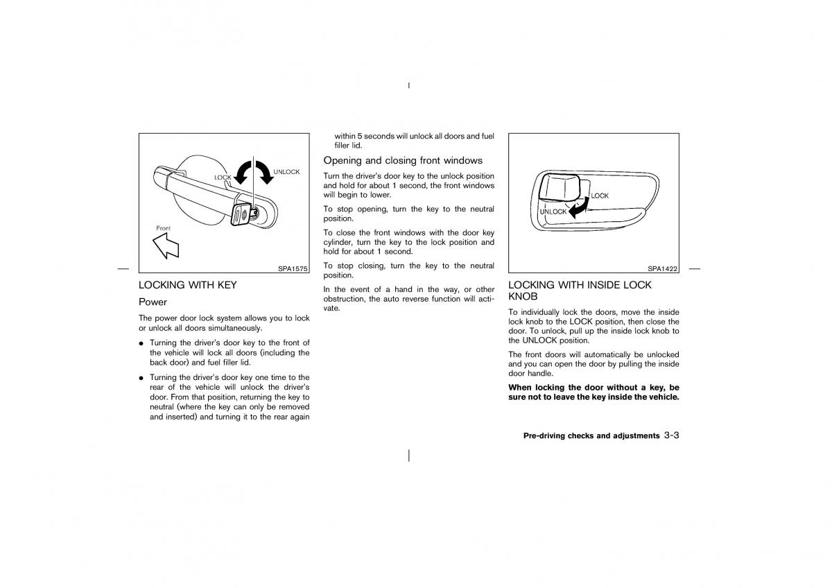 Nissan Murano Z50 owners manual / page 100