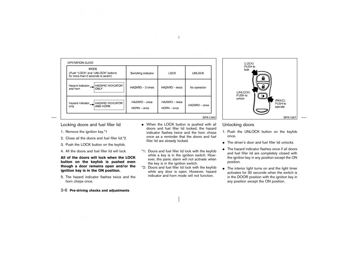 Nissan Murano Z50 owners manual / page 103