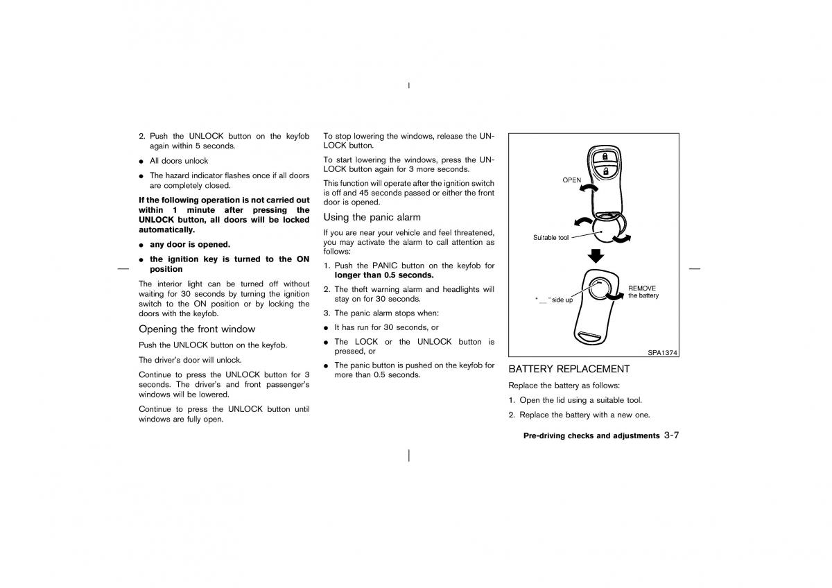 Nissan Murano Z50 owners manual / page 104