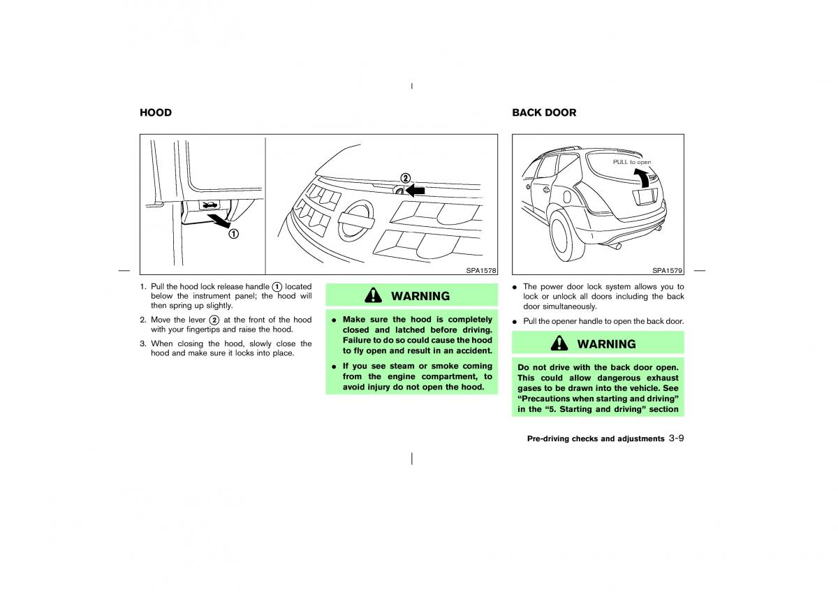 Nissan Murano Z50 owners manual / page 106