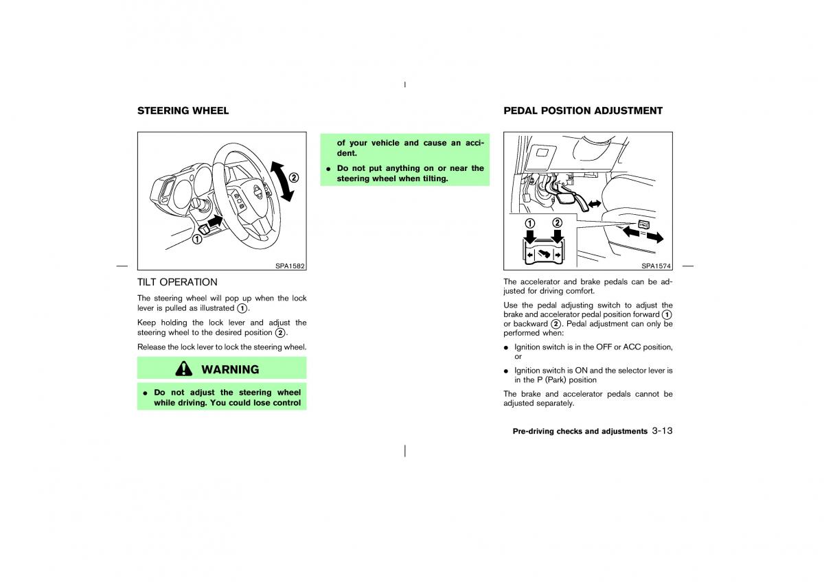 Nissan Murano Z50 owners manual / page 110