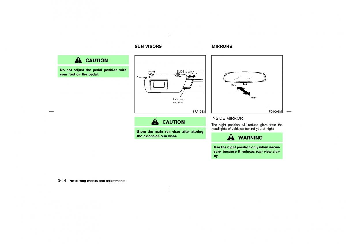 Nissan Murano Z50 owners manual / page 111