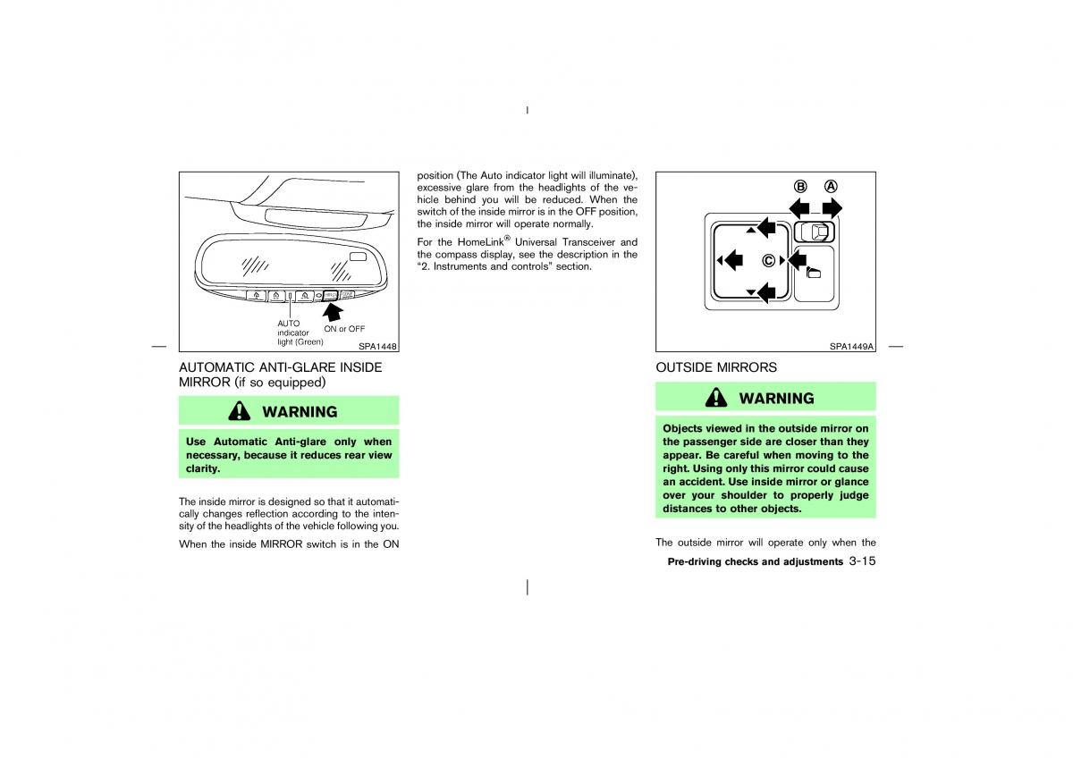 Nissan Murano Z50 owners manual / page 112