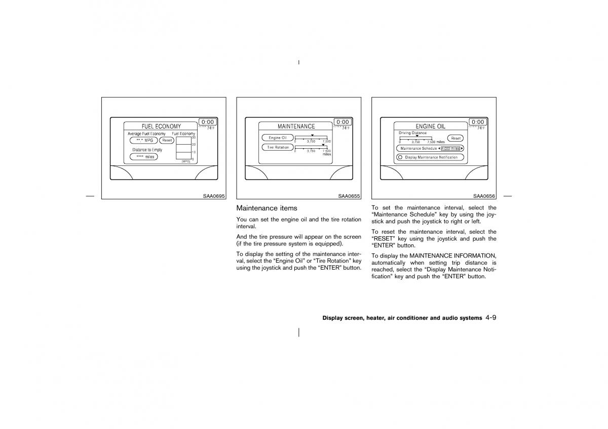 Nissan Murano Z50 owners manual / page 126